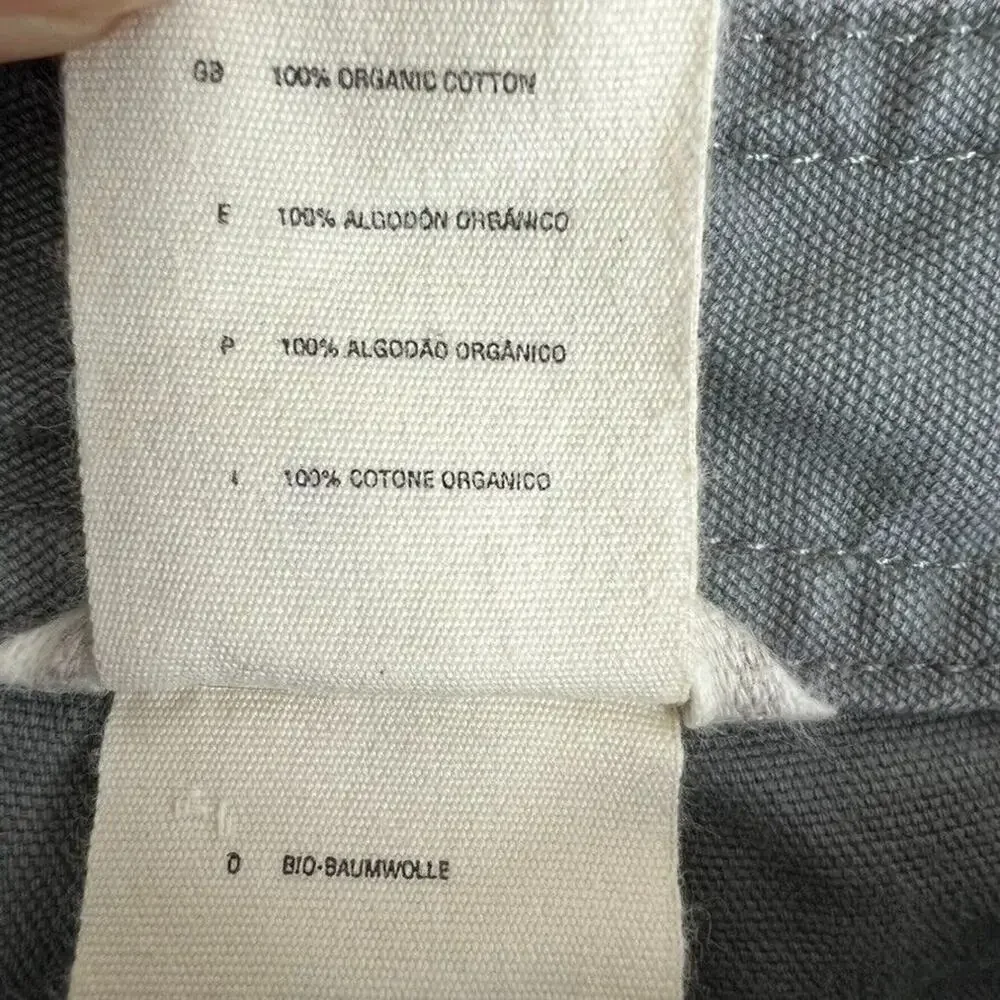 The North Face Pants Mens 34 Gray Canvas Organic Cotton Hiking Camping Trail